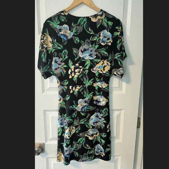 Diane von Furstenberg Silk Blend Floral Dress